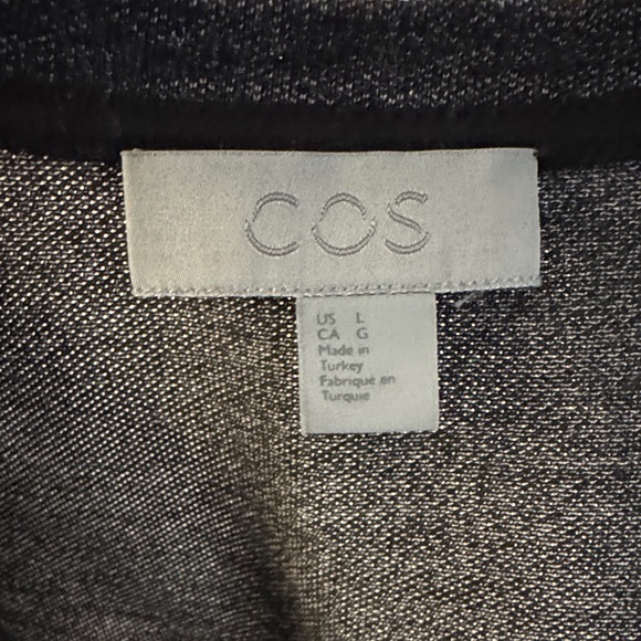NWOT COS Men’s 100% Cotton Crew Neck T-Shirt Charcoal Grey Regular Fit Size L - Picture 5 of 6